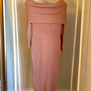 Cara Santana x Apt.9 nude sweater dress